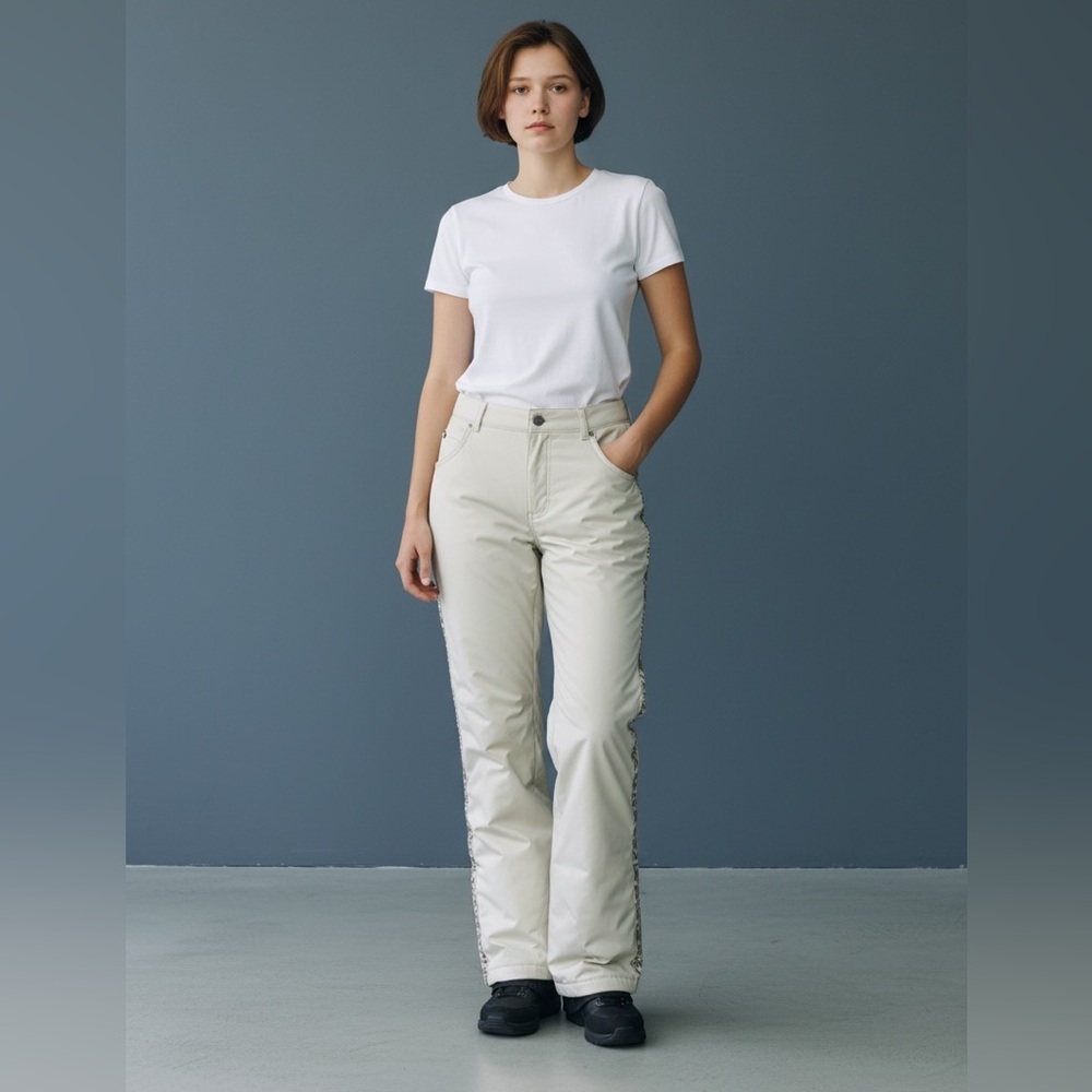 ROXY X-Series Light Grey Snow Pants with Black liner size XL